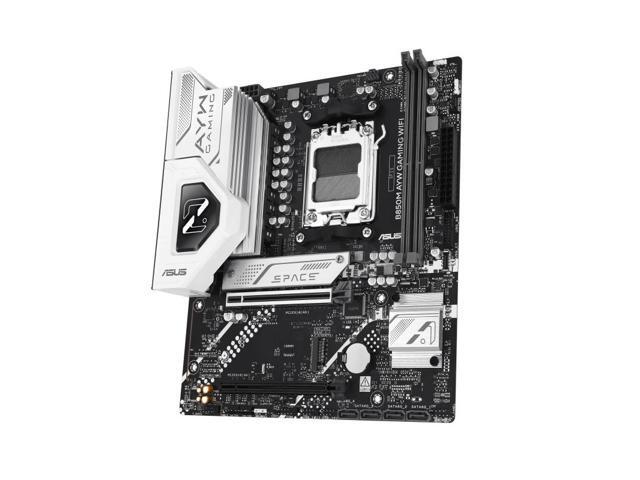 ASUS B850M AYW GAMING WIFI AMD B850 micro-ATXmotherboard AM5, DDR5, PCle 5.0Ready, Wi-Fi 6,Realtek 2.5Gb Ethernet, HDMlrear USB 10Gbps Type-A,...