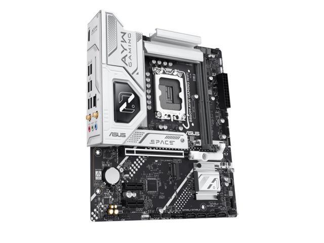 ASUS B860M AYW GAMING WIFI Intel B860 LGA1851 micro-ATXmotherboard, DDR5 slots, PCle 4.0, front USB 5GbpsType-c, 2 x M.2 slots, M.2 Q. Latch, PCle...