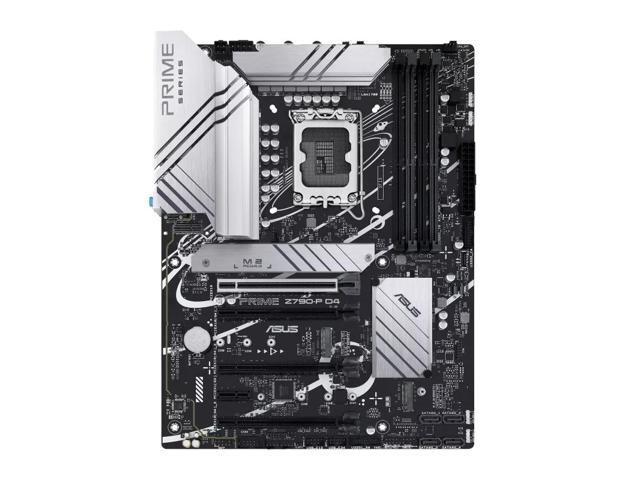 ASUS PRIME Z790-P D4, Z790 LGA 1700 ATX motherboard supports PCIe 5.0, 3 M.2 slots, 14(50A)+1(60A)+1 Power, DDR4, Realtek 2.5G wired LAN, HDMI,...