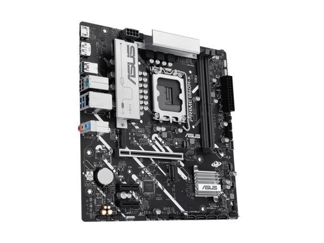 ASUS PRIME B860M-K Intel B860(LGA1851)mATXmotherboard PCle 4.0 x16SafeSlot Core+,two M.2 slots one M.2 slot,PCle 5.0, DDR5, Realtek...