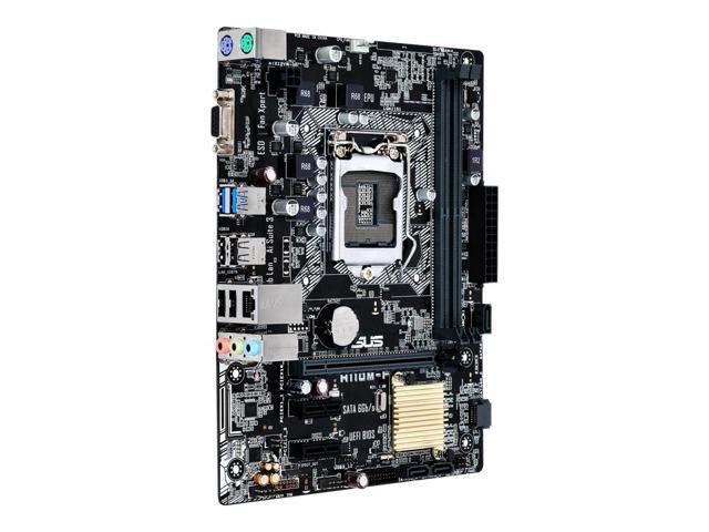 ASUS H110M-F Great-value micro-ATX H110 LGA1151, 5X Protection II for dependable stability, gaming audio and DDR4 support