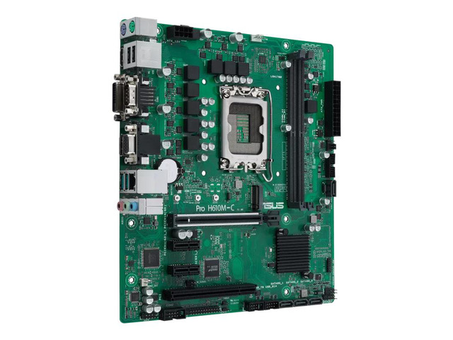 ASUS Pro H610M-C-CSM The Pro H610M-C -CSM Intel socket LGA1700 for 14th,13th & 12th Gen Intel processors,PCIe 5.0 support, DDR5, USB 3.2 Gen 2, M.2...