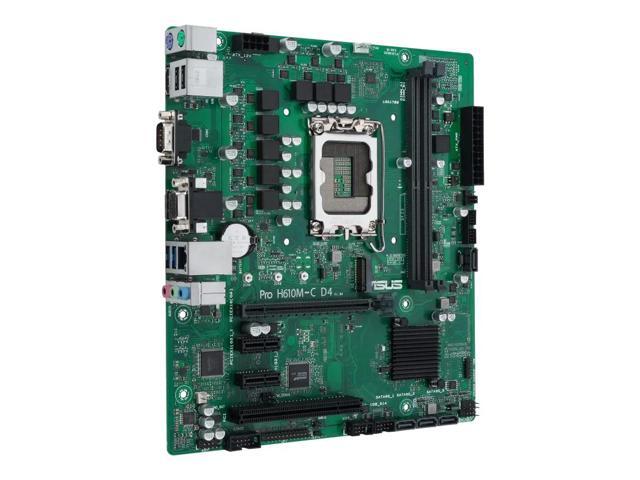 ASUS Pro H610M-C D4-CSM Intel socket LGA1700 for 14th,13th & 12th Gen Intel processors,PCIe 4.0 support, DDR4, USB 3.2 Gen 1, M.2 PCIe 3.0 slot, TPM...