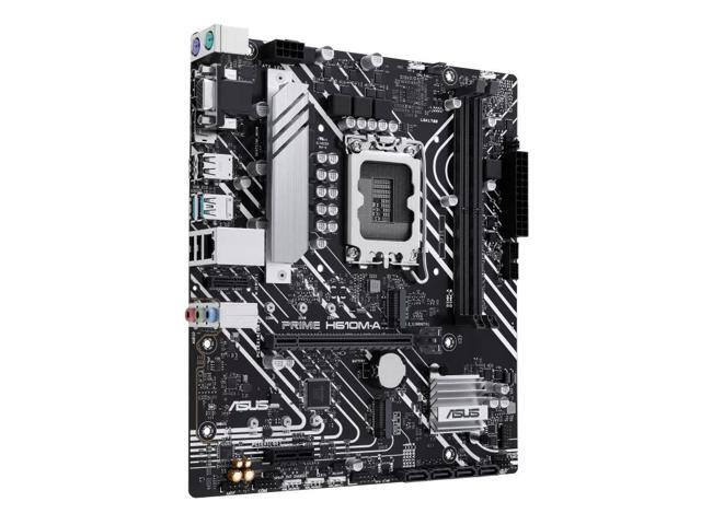 ASUS PRIME H610M-A Intel H610 (LGA 1700) mATX motherboard with DDR5, dual M.2 slots, Intel 1Gb Ethernet, DisplayPort,USB 3.2 Gen 2 ports,...