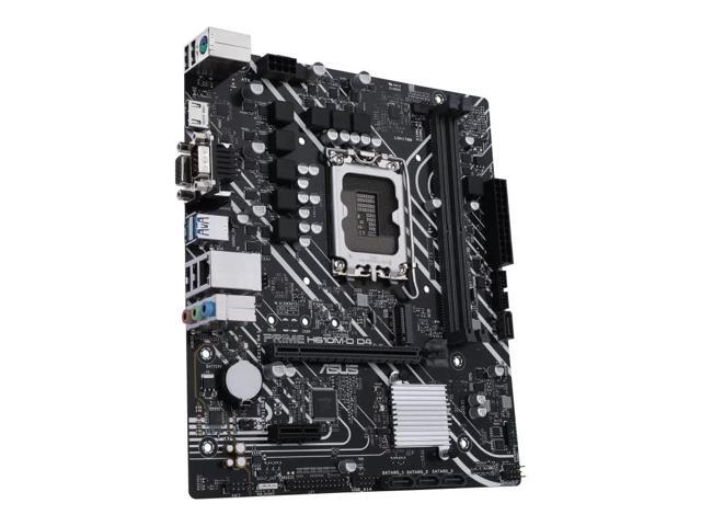ASUS PRIME H610M-D D4 Intel H610 (LGA 1700) mic-ATX motherboard, DDR4, PCIe 4.0, M.2 slot, Realtek 1 Gb Ethernet,USB 3.2 Gen 1 ports,SATA 6...