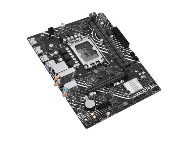 ASUS PRIME H610M-F WIFI D4 Intel H610 (LGA 1700) micro-ATX motherboard PCIe 4.0, DDR4, 2 x HDMI, WiFi 6, Realtek 1Gb Ethernet, M.2 slot, SATA 6...