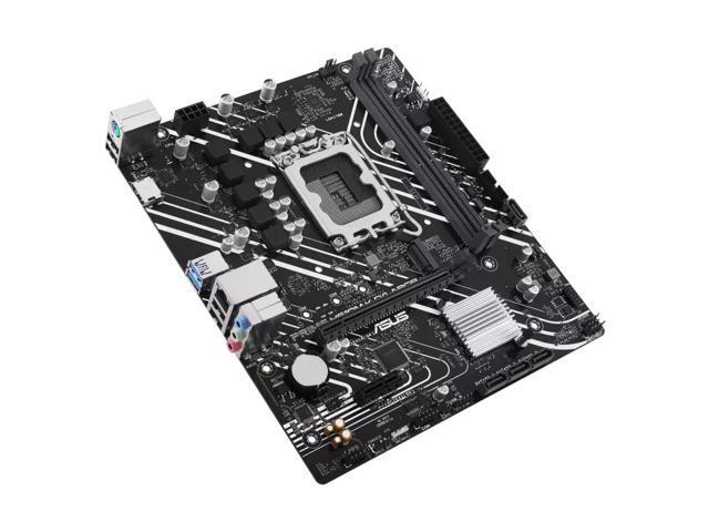 ASUS PRIME H610M-K D4 ARGB Intel H610 (LGA 1700) micro-ATX motherboard with DDR4, PCIe 4.0, M.2 slot, Realtek 1 Gb Ethernet,Two-Way AI Noise...