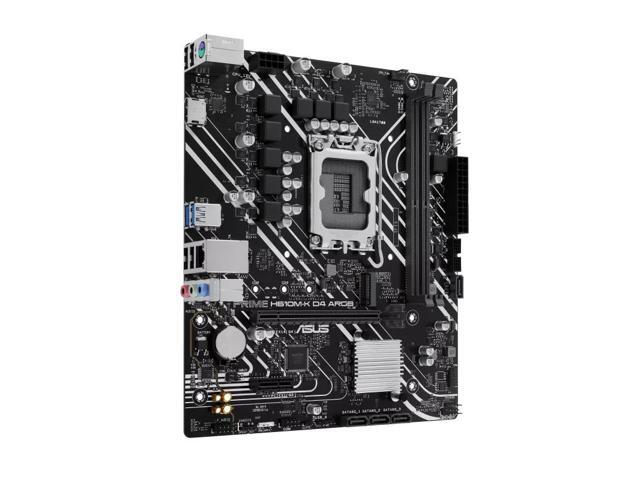 ASUS PRIME H610M-K D4 ARGB Intel H610 (LGA 1700) micro-ATX motherboard with DDR4, PCIe 4.0, M.2 slot, Realtek 1 Gb Ethernet,Two-Way AI Noise...