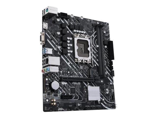 ASUS PRIME H610M-K D4-CSM Intel H610 (LGA 1700) mic-ATX motherboard, DDR4, PCIe 4.0, M.2 slot, Realtek 1 Gb Ethernet,USB 3.2 Gen 1 ports, SATA 6...