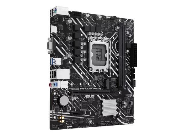 ASUS PRIME H610M-K ARGB Intel H610 (LGA 1700) micro-ATX motherboard, DDR5, PCIe 4.0, M.2 slot, Realtek 1 Gb Ethernet, SATA 6 Gbps, Addressable Gen...