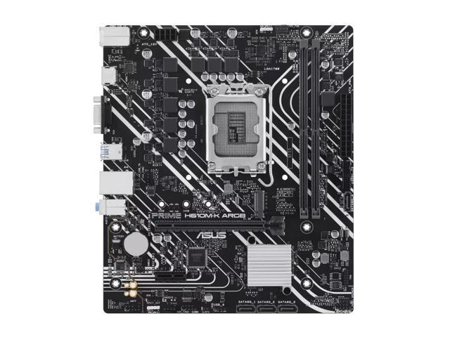 ASUS PRIME H610M-K ARGB Intel H610 (LGA 1700) micro-ATX motherboard, DDR5, PCIe 4.0, M.2 slot, Realtek 1 Gb Ethernet, SATA 6 Gbps, Addressable Gen...