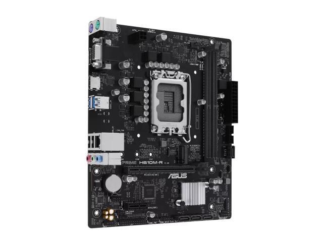 ASUS PRIME H610M-R Intel H610 (LGA 1700) micro-ATX motherboard DDR5, PCIe 4.0, M.2 slot, Realtek 1 Gb Ethernet, DisplayPort, SATA 6 Gbps, COM...
