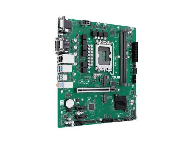 ASUS Pro H810M-C-CSM Intel H810 (LGA1851) business motherboard,DDR5,PCIe 5.0 x16 SafeSlot,two PCIe 4.0 M.2 slots,Dual DIMM clips,Q-LED...