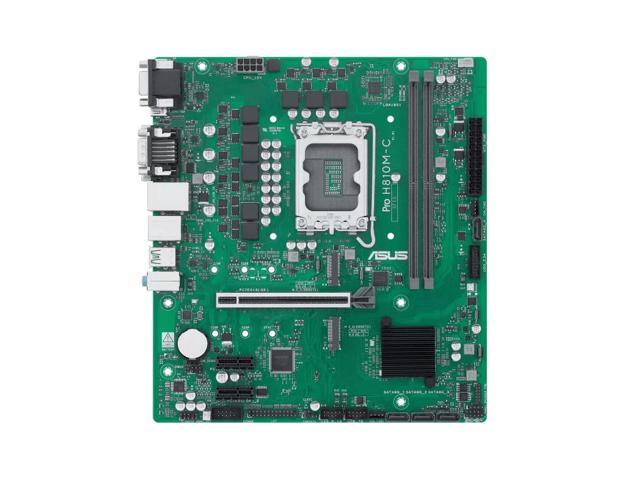 ASUS Pro H810M-C-CSM Intel H810 (LGA1851) business motherboard,DDR5,PCIe 5.0 x16 SafeSlot,two PCIe 4.0 M.2 slots,Dual DIMM clips,Q-LED...