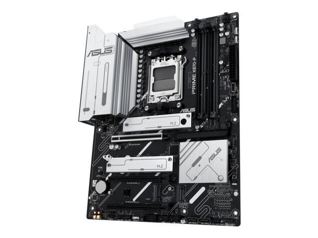 ASUS PRIME X870-P AMD X870 (AM5 Socket) ATX motherboard,DDR5 slots, four M.2 slots, Realtek 2.5 Gb Ethernet, USB 40Gbps, SATA 6Gbps ports, USB 5...