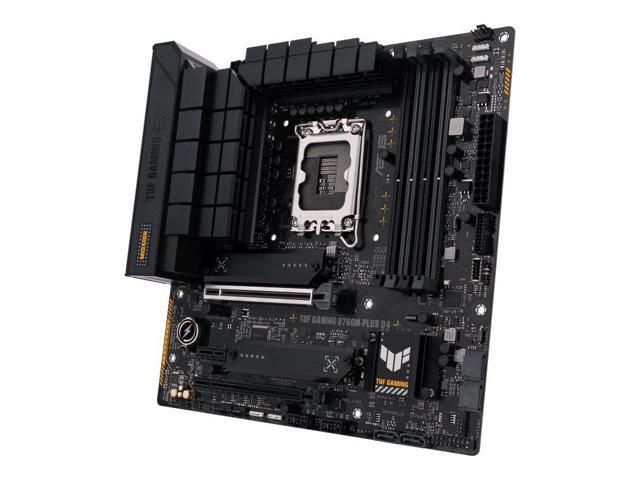 ASUS TUF GAMING B760M-PLUS D4 Intel B760 (LGA 1700) mATX motherboard, PCIe 5.0, two M.2 slots, 12+1 DrMOS, DDR4, Realtek 2.5Gb Ethernet, HDMI,...