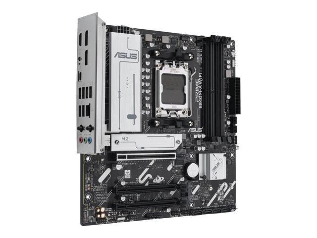 ASUS PRIME B840M-A WIFI AMD B840 (AM5 Socket) micro-ATX motherboard, DDR5, PCIe 4.0 Ready, three M.2 slots, Wi-Fi 6E,Realtek 2.5Gb Ethernet, Dual...