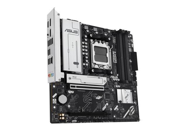 ASUS PRIME B850M-A AMD B850 (AM5 Socket) micro-ATX motherboard,DDR5,PCIe 5.0 Ready,three M.2 slots,Realtek 2.5Gb Ethernet,dual DisplayPort,front...