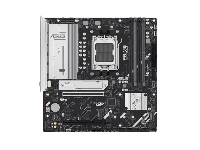 ASUS PRIME B850M-A AMD B850 (AM5 Socket) micro-ATX motherboard,DDR5,PCIe 5.0 Ready,three M.2 slots,Realtek 2.5Gb Ethernet,dual DisplayPort,front...