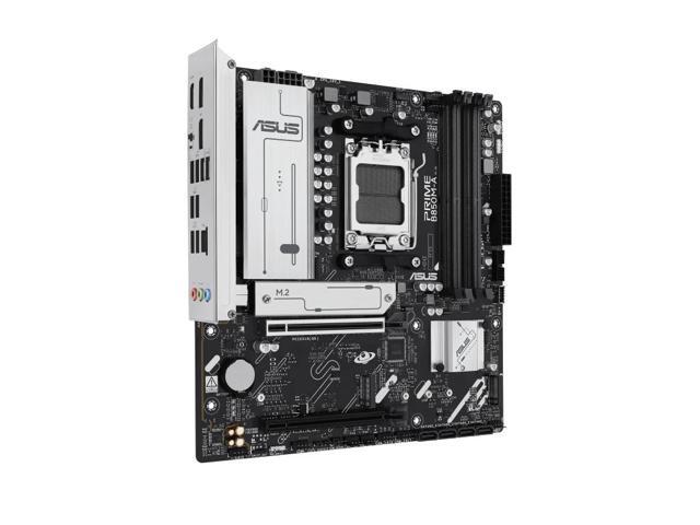 ASUS PRIME B850M-A AMD B850 (AM5 Socket) micro-ATX motherboard,DDR5,PCIe 5.0 Ready,three M.2 slots,Realtek 2.5Gb Ethernet,dual DisplayPort,front...