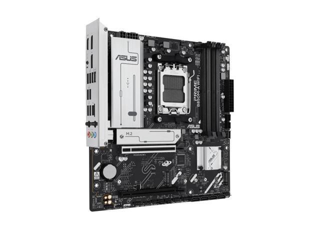 ASUS PRIME B850M-A WIFI AMD B850 (AM5 Socket) micro-ATX motherboard,DDR5, PCIe 5.0 Ready,three M.2 slots,Wi-Fi 6E,Realtek 2.5Gb Ethernet,dual...