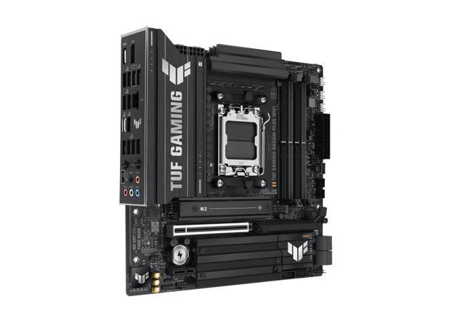 ASUS TUF Gaming B850M-PLUS WiFi AMD AM5 B850 mATX Motherboard, 14+2+1 80A DrMOS Stages, DDR5, PCIe 5.0, 3X M.2, Wi-Fi 6E, 2.5Gb LAN, DP, HDMI, USB...
