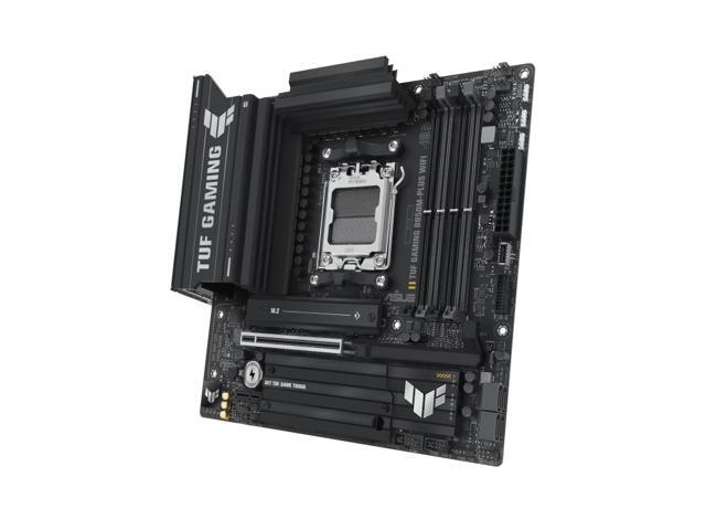 ASUS TUF Gaming B850M-PLUS WiFi AMD AM5 B850 mATX Motherboard, 14+2+1 80A DrMOS Stages, DDR5, PCIe 5.0, 3X M.2, Wi-Fi 6E, 2.5Gb LAN, DP, HDMI, USB...