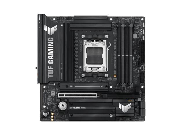 ASUS TUF Gaming B850M-PLUS WiFi AMD AM5 B850 mATX Motherboard, 14+2+1 80A DrMOS Stages, DDR5, PCIe 5.0, 3X M.2, Wi-Fi 6E, 2.5Gb LAN, DP, HDMI, USB...