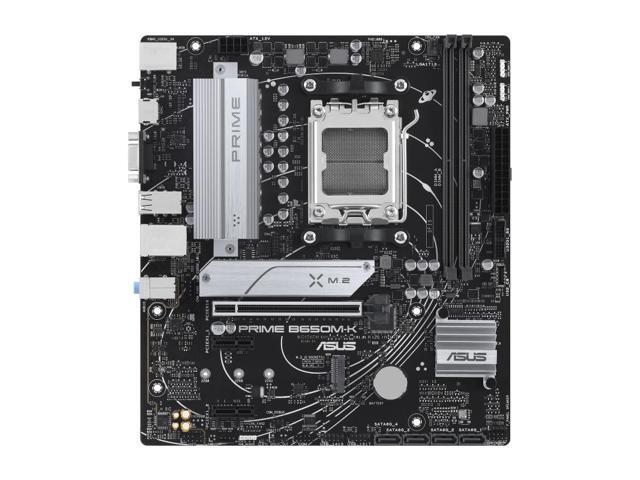 ASUS PRIME B650M-K-CSM ASUS PRIME B650M-K-CSM AMD B650 (Ryzen AM5) micro ATX motherboard,DDR5 support,two M.2 slots, 2.5 Gb LAN,USB 3.2 Gen 2...
