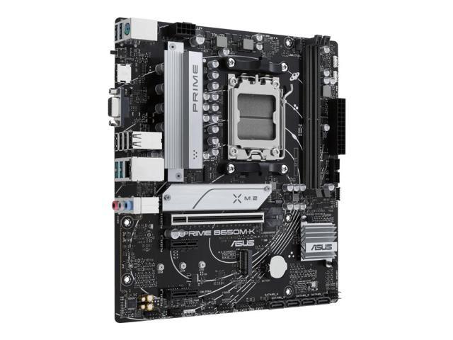 ASUS PRIME B650M-K-CSM ASUS PRIME B650M-K-CSM AMD B650 (Ryzen AM5) micro ATX motherboard,DDR5 support,two M.2 slots, 2.5 Gb LAN,USB 3.2 Gen 2...
