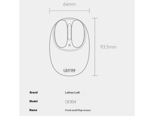 LOFREE Small Petal Wireless Bluetooth Mouse - Small Sure Thing, multi-device, multi-system compatible (Windows/Mac/iOS/Android), compact and...