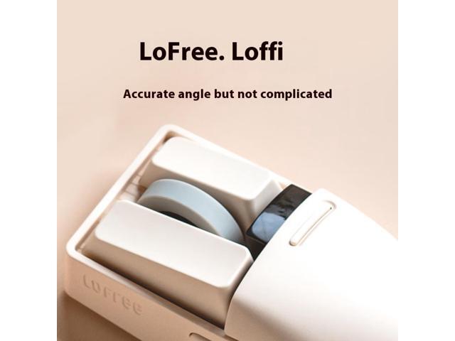 LOFREE Wireless Mouse - 3 Modes (2.4G/Bluetooth/Wired), OLED Display, PBT Material, Precision DPI 4000, 650mAh Rechargeable, Compatible with Glass...