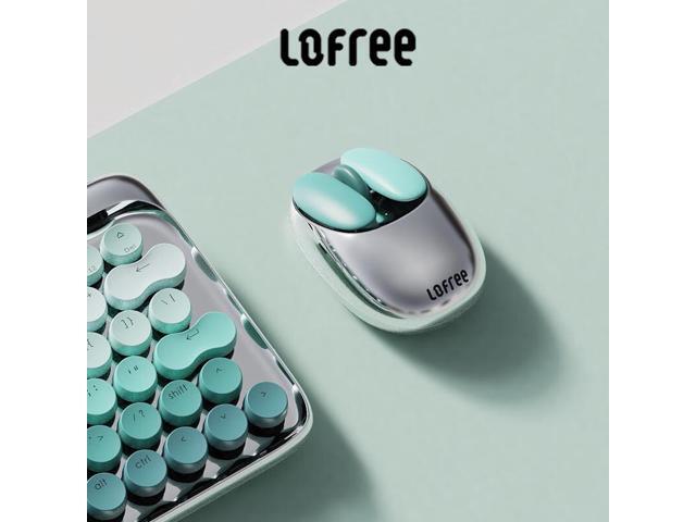 LOFREE Peacock Bluetooth Wireless Mouse - Magnetic Nail Customization, Electroplated Body, 2 Modes (Bluetooth/Wired), 5 DPI Sensitivity (800-3600),...