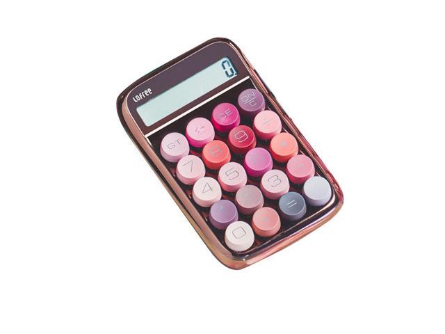 LOFREE Sugarbean EH113P Portable Cute Calculator Numeric Keyboard - Rose Gold Mini Mechanical Keyboard for Accounting/Office - 20 Keys Bluetooth...