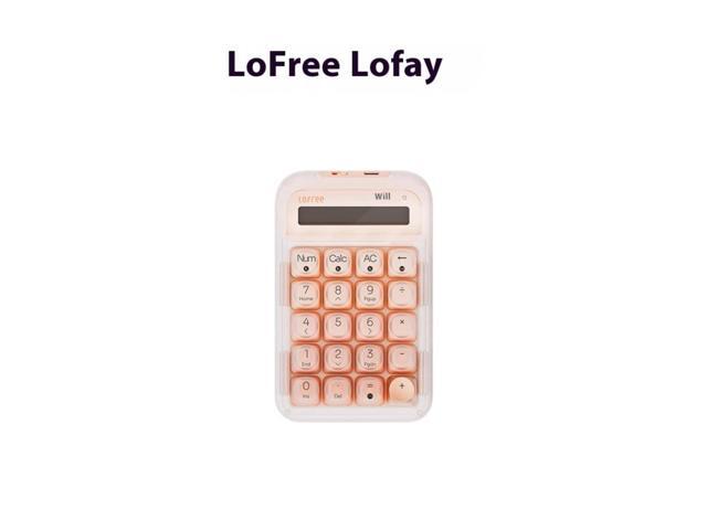 LOFREE EH121 Sugar Bean Foundation 3 Mode Digital Computer Keyboard - Bluetooth/2.4G/Wired, Hot Swappable Linear Switches, 10-Digit Display,...