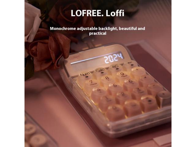 LOFREE EH121 Sugar Bean Foundation 3 Mode Digital Computer Keyboard - Bluetooth/2.4G/Wired, Hot Swappable Linear Switches, 10-Digit Display,...