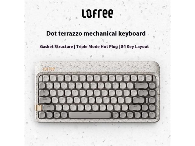 LOFREE OE914 Waterstone 84-Key Wireless Mechanical Keyboard: Hot-Swappable, Gasket Structure, 7-Color Backlight, 3-Mode, 4000mAh
