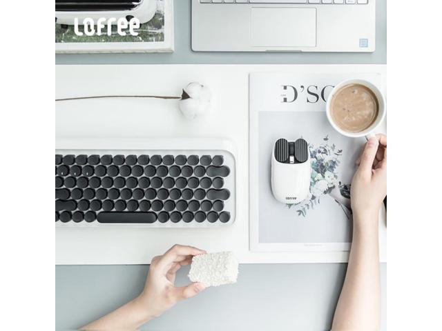 LOFREE DOT Round Bluetooth Mechanical Keyboard Retro Stylish 61-Key 60% Layout for Mac/PC/Laptop/Phone (Clicky Blue Switches) Compatible...