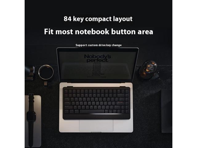 LOFREE EDGE84 OE920 Ultra-Thin Wireless Mechanical Keyboard: Carbon Fiber & Magnesium Alloy Build, 84-Key Compact Layout, Bluetooth 5.0/USB-C Dual...