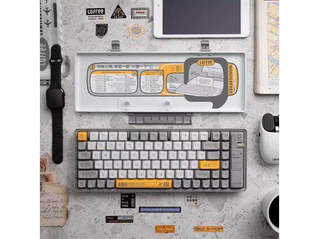 LOFREE Xiaolang 84-Key Bluetooth Mechanical Keyboard - Dual-Mode Wireless/Type-C, GATERON Brown Switches, Multi-System Compatible, Full N-Key...