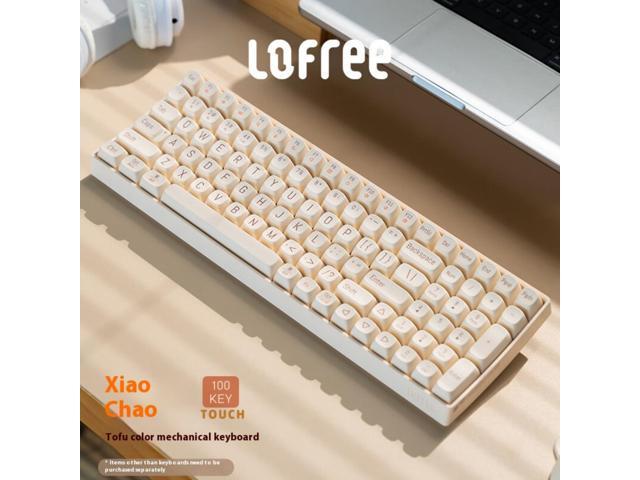 LOFREE Small Warp 3 Mode Wireless Mechanical Keyboard - 2.4G/Bluetooth 5.0/Wired, Hot Swap Switches, PBT Retro Keycaps, Multi-System Compatible...