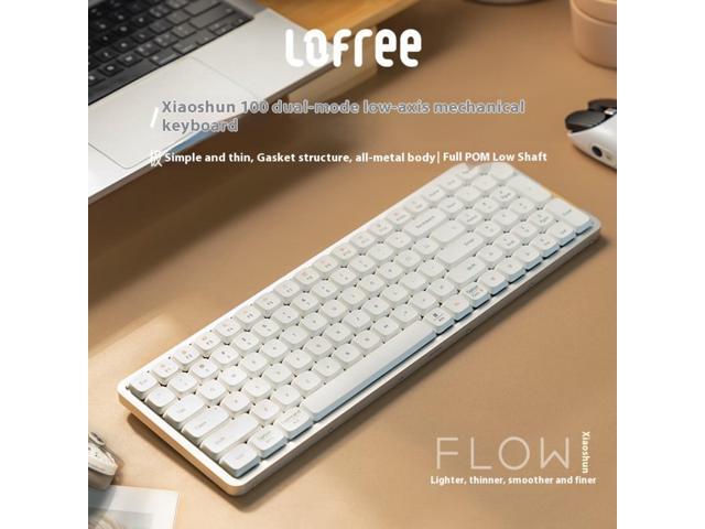 LOFREE Xiaoshun 100 & OE919 100-Key Minimalist Compact Mechanical Keyboard - Gasket-Mounted POM Low Profile Switches, Full Aluminum Frame, PBT...