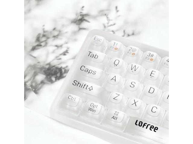 LOFREE Misty 1% 68-Key Hot Swappable Mechanical Keyboard with Jelly Switches - Bluetooth 5.1 Dual Mode, MX-Type Silent Linear Switches, RGB...