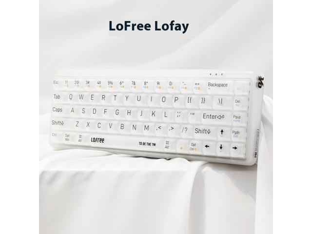 LOFREE Misty 1% 68-Key Hot Swappable Mechanical Keyboard with Jelly Switches - Bluetooth 5.1 Dual Mode, MX-Type Silent Linear Switches, RGB...