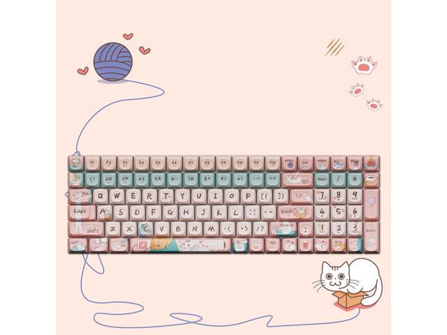 LOFREE Keycap Adaptor Small Warp 100 Key Wireless Mechanical Keyboard - Multi-themed design, oil-resistant PBT material, retro/vintage/modern...