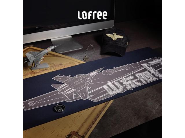 LOFREE AH105 Double Sided Shantung Keyboard Desk Mat - Extra Large, Waterproof, Durable, Non-Slip, 3 Color Options for Gaming and Office Desk Mats