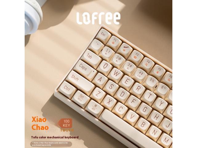LOFREE Small Warp 3 Mode Wireless Mechanical Keyboard - 2.4G/Bluetooth 5.0/Wired, Hot Swap Switches, PBT Retro Keycaps, Multi-System Compatible...