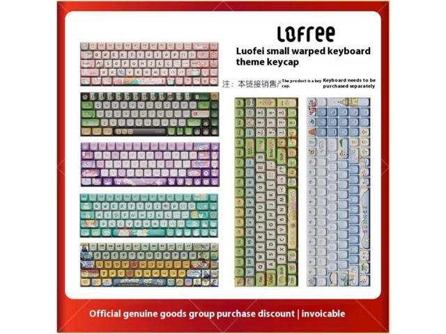 LOFREE Keycap Adaptor Small Warp 100 Key Wireless Mechanical Keyboard - Multi-themed design, oil-resistant PBT material, retro/vintage/modern...