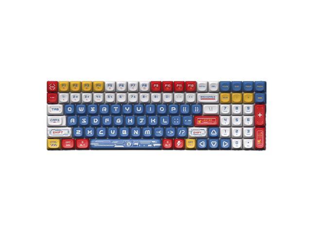 LOFREE Keycap Adaptor Small Warp 100 Key Wireless Mechanical Keyboard - Multi-themed design, oil-resistant PBT material, retro/vintage/modern.