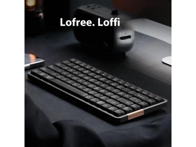 LOFREE OE915 XiaoShun 84-Key Minimalist Compact Mechanical Keyboard - Gasket Mount POM Flat Switches for Windows/Mac, All Aluminum Frame, PBT...